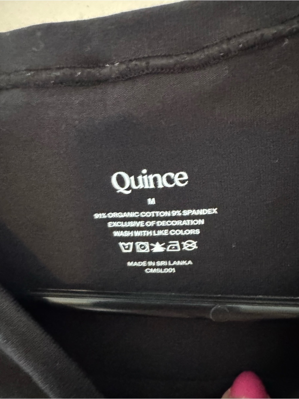NWT Quince Second Skin T-Shirt Bodysuit black medium - Picture 8 of 9